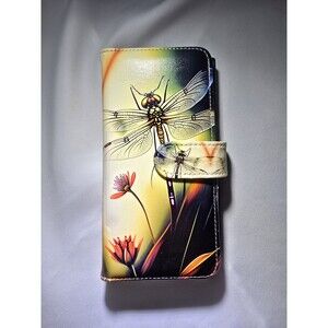 BCOV Phone Wallet Case With Dragonfly For Galaxy S24 Ultra